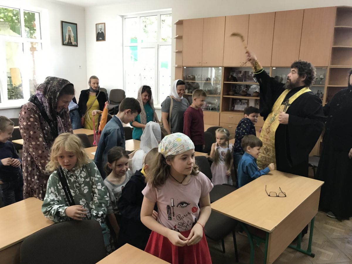 В воскресной школе нашего храма совершен молебен перед учением