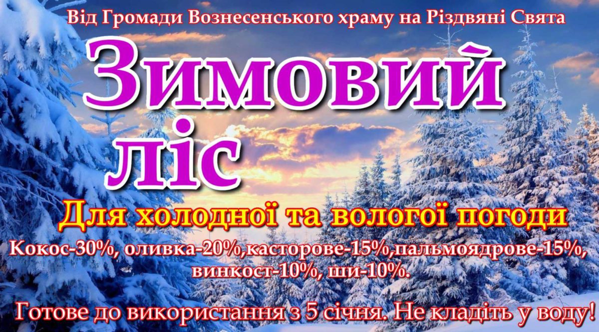 Громада Свято-Вознесенського храму пропонує корисні подарунки до свят